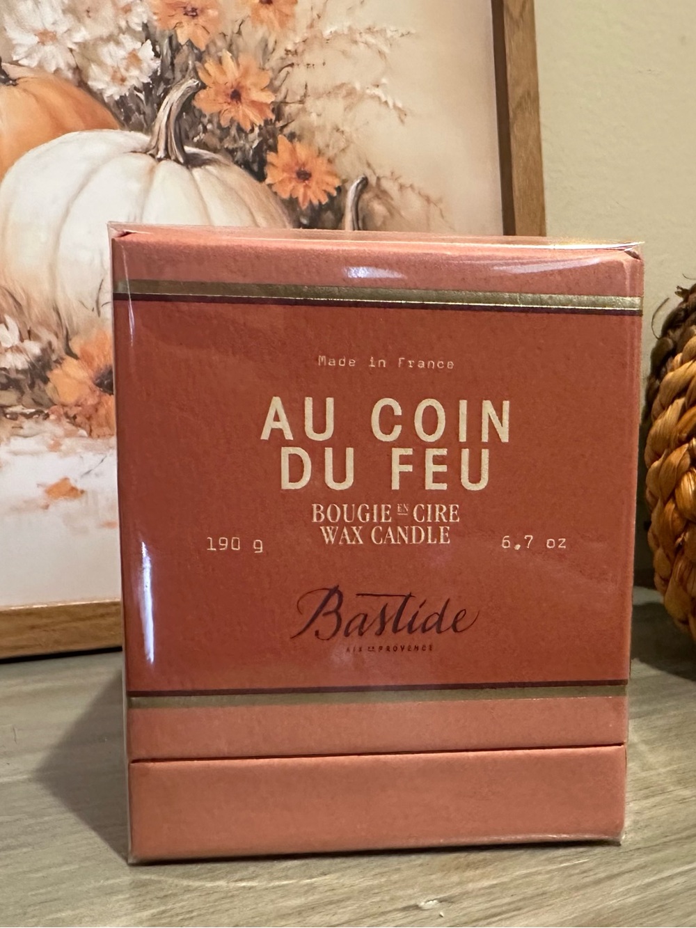 Bastide Au Coin Du Feu Scented Wax Candle Jar Brown 6.7 oz Sealed/Discontinued